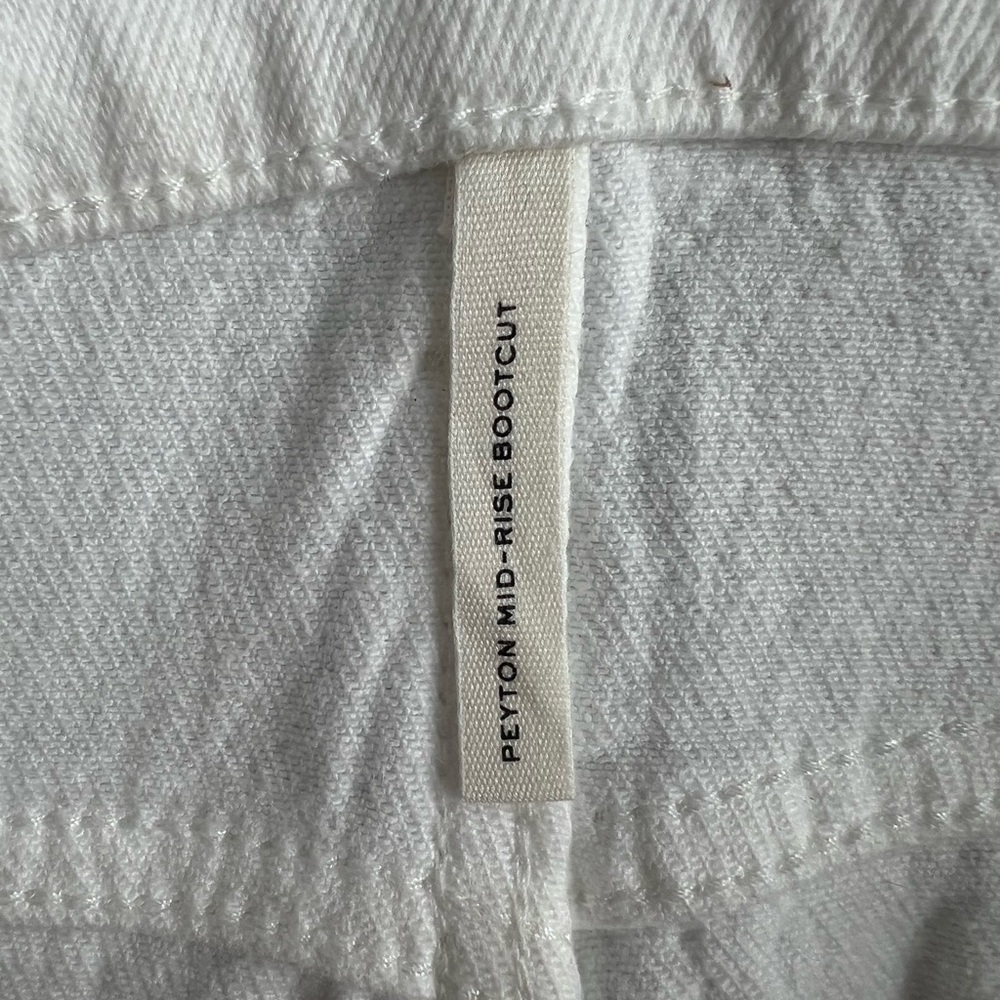 NWT Rag & Bone Peyton Bootcut - Optic White Mid-Rise Stretch Jean - Picture 3 of 8